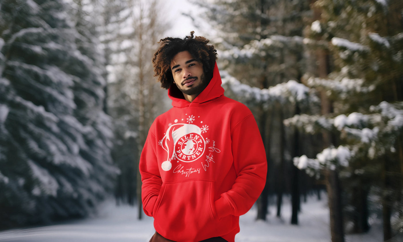 Christmas With You Hoodie Red